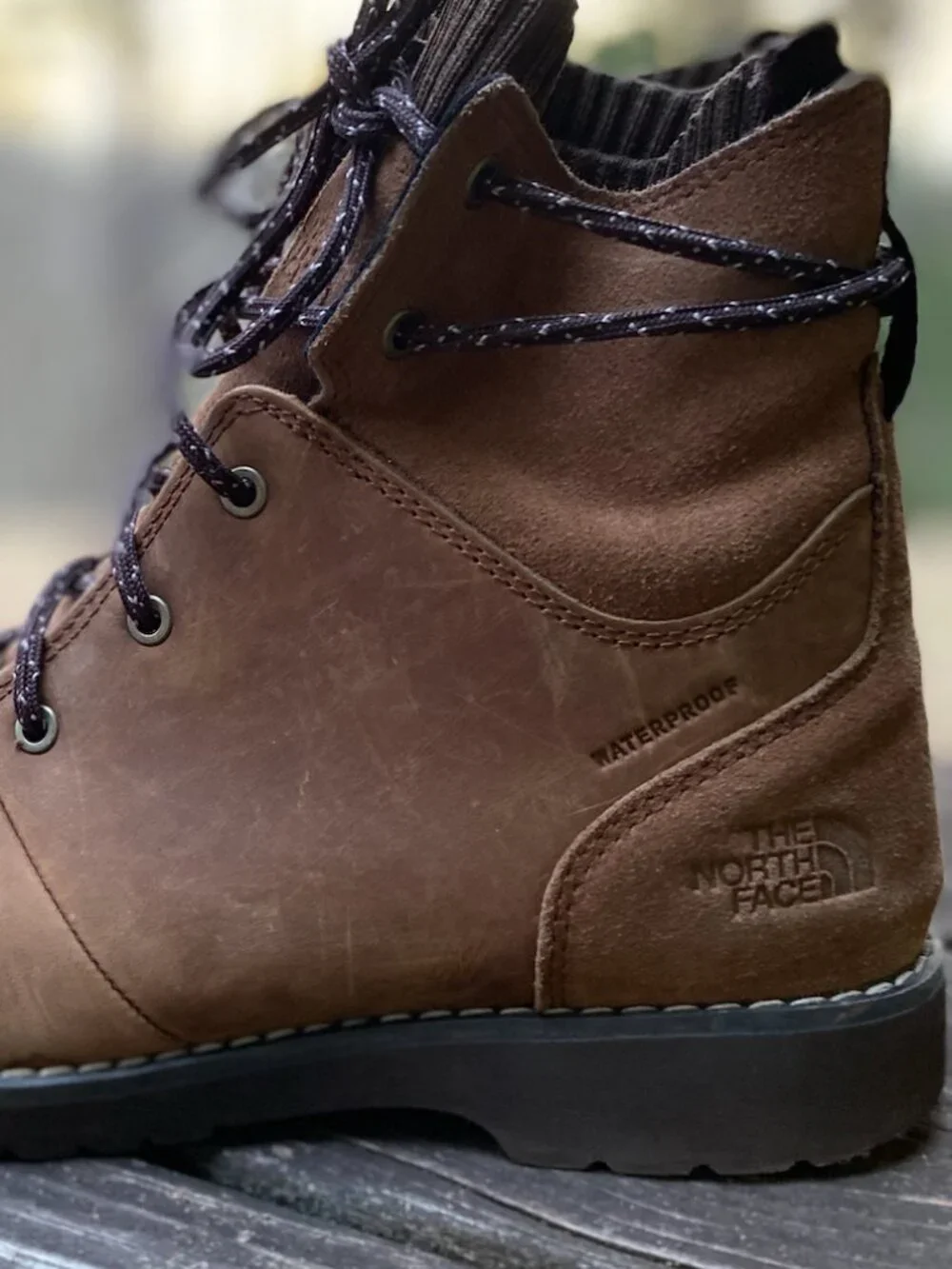 Northface Ballard III Lace up Brn Suede Waterproof Boots-Size 8.5 Worn Once! - Picture 3 of 5